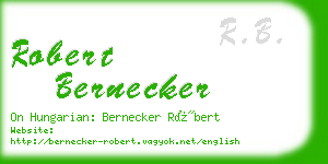 robert bernecker business card